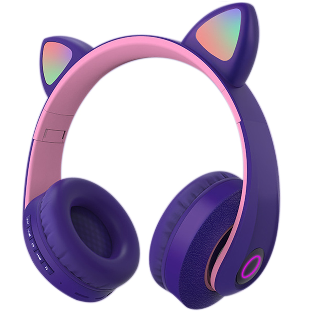 Беспроводные MP3 Наушники с Ушками с подсветкой + FM-Радио + MicroSD с микрофоном Cat KD-58M Фиолетовый
Беспроводные MP3 Наушники с Ушками с подсветкой + FM-Радио + MicroSD с микрофоном Cat KD-58M Фиолетовый
