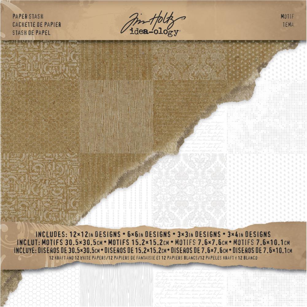 Набор двусторонней Tim Holtz бумаги Kraft & White - Resist 30х30 см 24листa, артикул TH93112
Набор двусторонней Tim Holtz бумаги Kraft & White - Resist 30х30 см 24листa, артикул TH93112