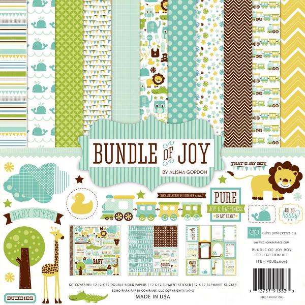 Набор бумаги Echo Park Bundle of Joy - Boy 30х30 см 12 листов + наклейки, артикул BJB46016
Набор бумаги Echo Park Bundle of Joy - Boy 30х30 см 12 листов + наклейки, артикул BJB46016