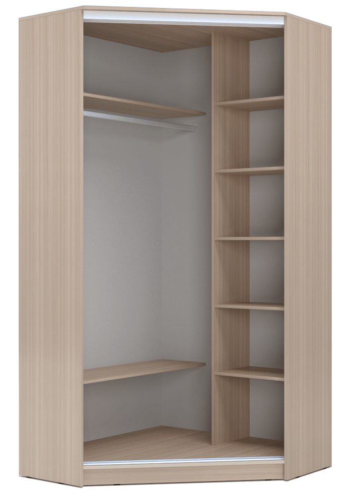 Гардероб открытый угловой без дверей Luxe цвет Дуб молочный 135 x 210 x 60
Гардероб открытый угловой без дверей Luxe цвет Дуб молочный 135 x 210 x 60