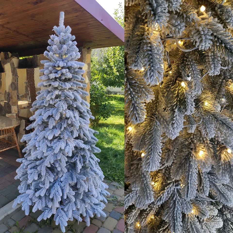 Литая искусственная елка светящаяся Елитная Премиум 2.1 м зеленая со штучным снегом 7153
Литая искусственная елка светящаяся Елитная Премиум 2.1 м зеленая со штучным снегом 7153