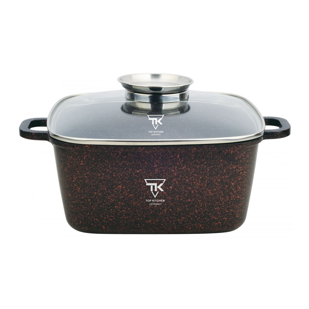 Кастрюля квадратная с мраморным покрытием Top Kitchen TК00056 (6,8 л) Черный с красным
Кастрюля квадратная с мраморным покрытием Top Kitchen TК00056 (6,8 л) Черный с красным