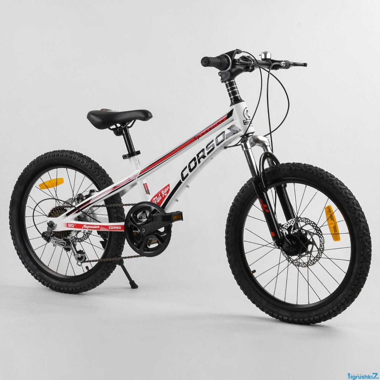 Детский спортивный велосипед 20’’ CORSO «Speedline» MGS магниевая рама, 7 скоростей, собран на 75% Бело- черно-красныйн
Детский спортивный велосипед 20’’ CORSO «Speedline» MGS магниевая рама, 7 скоростей, собран на 75% Бело- черно-красныйн