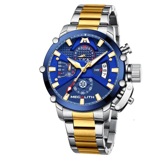 Наручные часы Megalith 8219M Silver-Gold-Blue
Наручные часы Megalith 8219M Silver-Gold-Blue