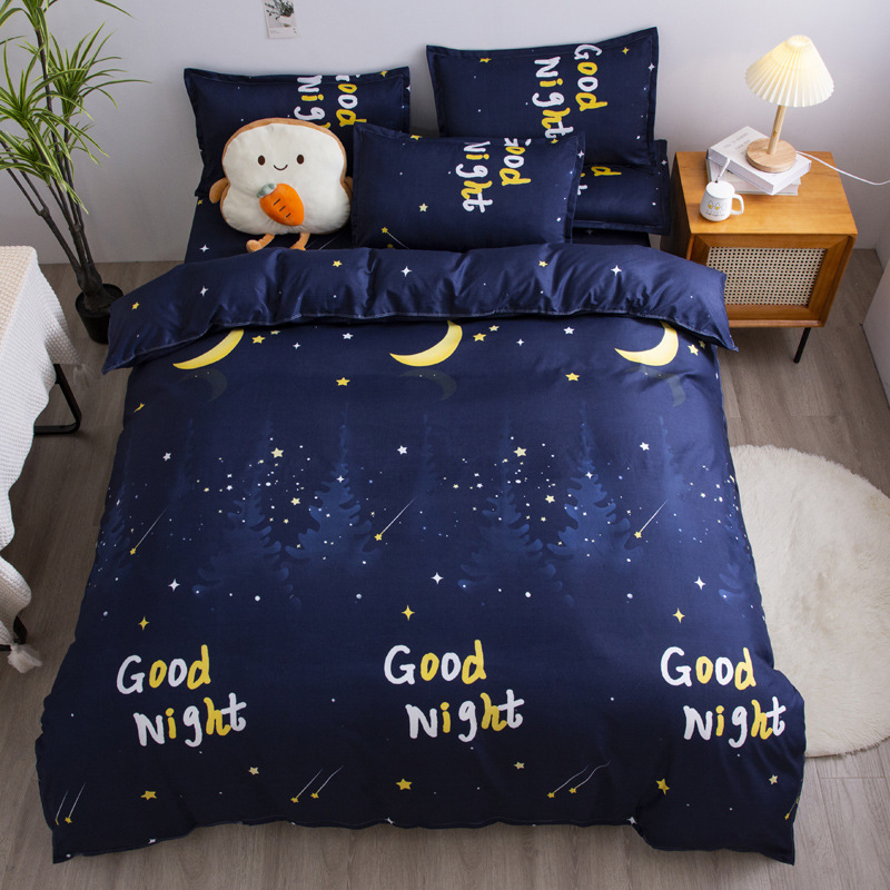 Комплект постельного белья с изображением звездного неба синий Good night (двуспальный-евро) Berni Home Синий
Комплект постельного белья с изображением звездного неба синий Good night (двуспальный-евро) Berni Home Синий