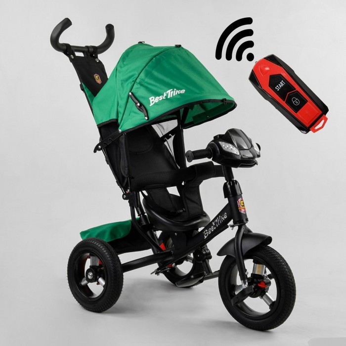 Велосипед коляска детский трехколесный Best Trike 3390 / 59-833 с музыкальной фарой и надувными колесами ровер зеленый
Велосипед коляска детский трехколесный Best Trike 3390 / 59-833 с музыкальной фарой и надувными колесами ровер зеленый