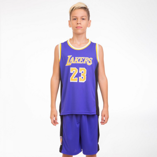 Форма баскетбольная подростковая NB-Sport NBA LAKERS 23 BA-0563 M (8-10 лет) Фиолетово-желтый (IN06282)
Форма баскетбольная подростковая NB-Sport NBA LAKERS 23 BA-0563 M (8-10 лет) Фиолетово-желтый (IN06282)