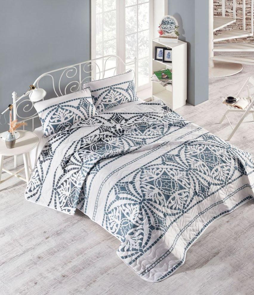 Покрывало стеганное с наволочками 200*220 Eponj Home Marble gri серый евро размер
Покрывало стеганное с наволочками 200*220 Eponj Home Marble gri серый евро размер
