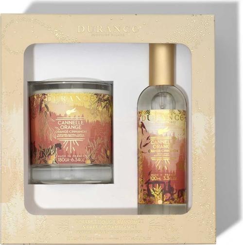 Ароматический набор для дома Durance Noel Coffret Bougie Духи для дома 100 мл + Натуральная свеча ручной работы 180 г Апельсин-Корица
Ароматический набор для дома Durance Noel Coffret Bougie Духи для дома 100 мл + Натуральная свеча ручной работы 180 г Апельсин-Корица