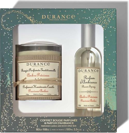 Ароматический набор Durance Noel Coffret Bougie Натуральная свеча ручной работы 180 г + Духи для дома 100 мл Драгоценная амбра
Ароматический набор Durance Noel Coffret Bougie Натуральная свеча ручной работы 180 г + Духи для дома 100 мл Драгоценная амбра