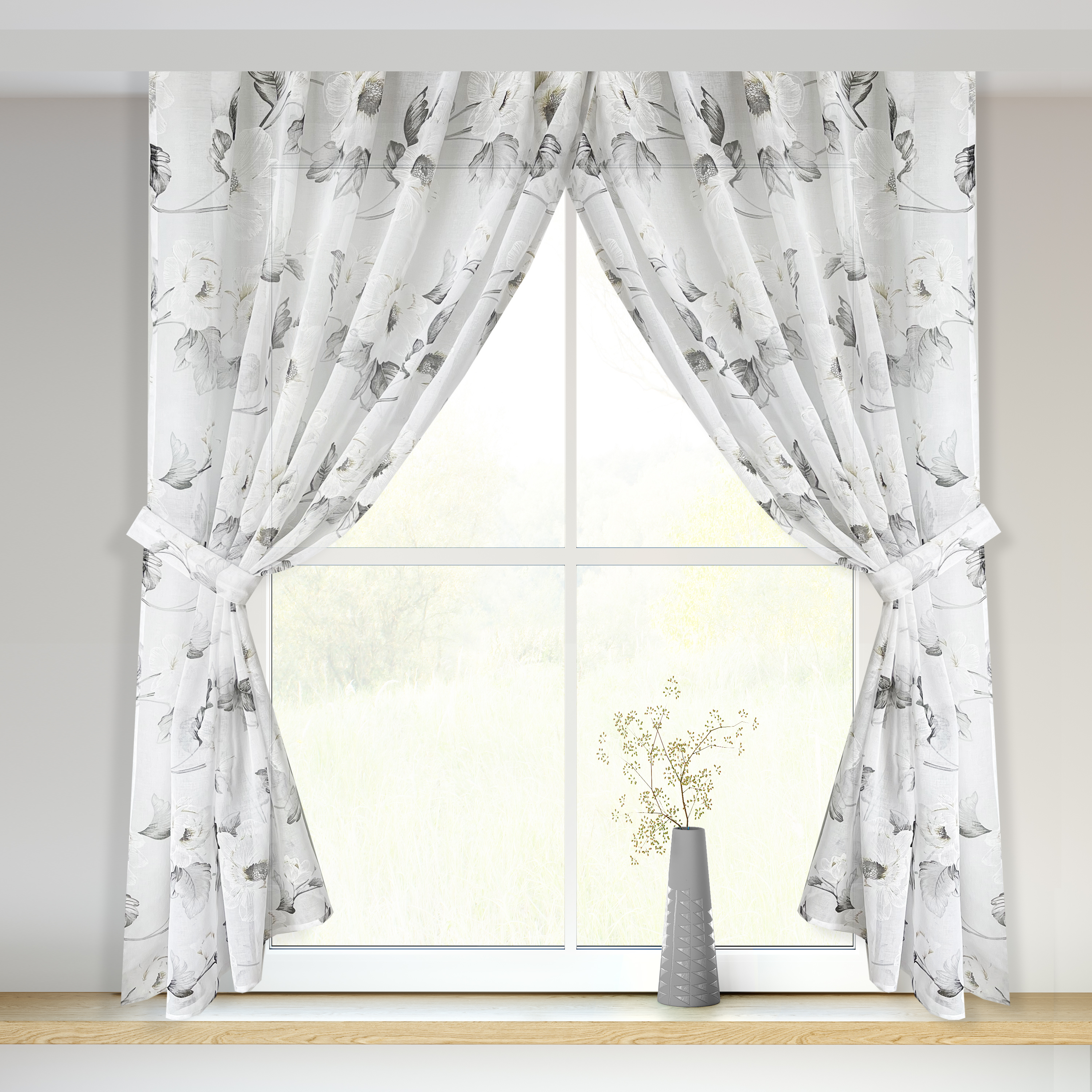 Занавеска из батиста Пион Серый Adagio Windows Decor, тюль с крупными цветами 250 х 170см, тюлевые шторы на тесьме
Занавеска из батиста Пион Серый Adagio Windows Decor, тюль с крупными цветами 250 х 170см, тюлевые шторы на тесьме