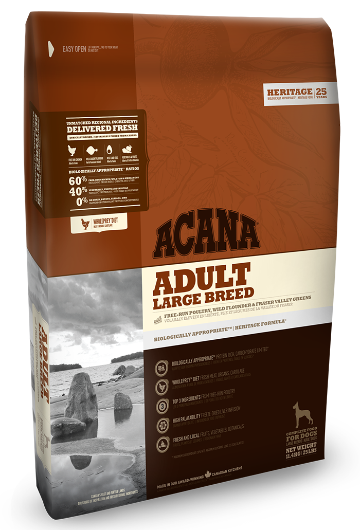 Сухой корм Acana (Акана) Heritage Adult Large Breed для взрослых собак крупных пород цыпленок и индейка 17 кг
Сухой корм Acana (Акана) Heritage Adult Large Breed для взрослых собак крупных пород цыпленок и индейка 17 кг