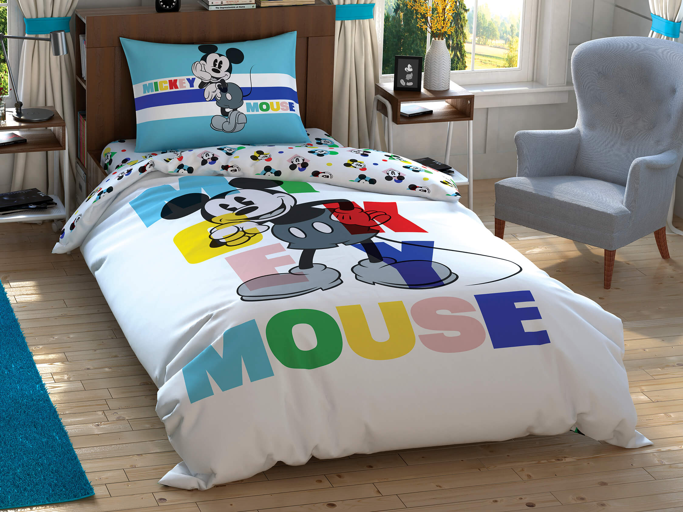 Детский и подростковый комплект TAC Mickey Colour Face Ранфорс / простынь на резинке 160 x 220 см
Детский и подростковый комплект TAC Mickey Colour Face Ранфорс / простынь на резинке 160 x 220 см