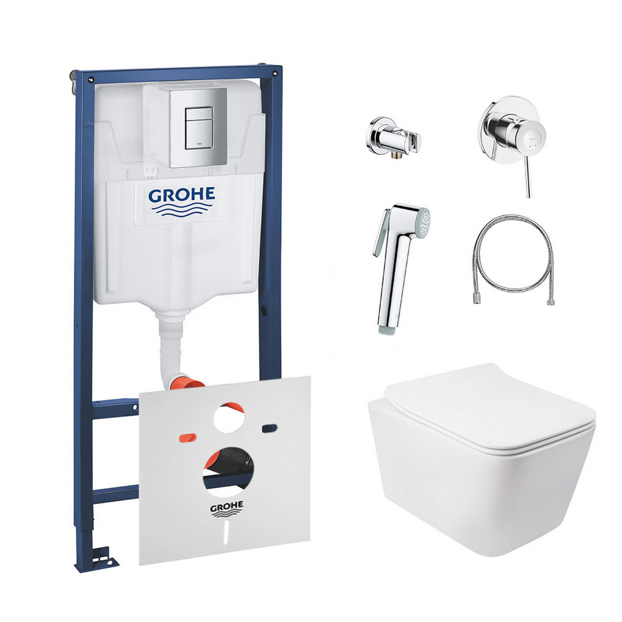 Комплект инсталляция Grohe Rapid SL 38772001 + унитаз с сиденьем Qtap Crow QT05335170W + набор для гигиенического душа со смесителем Grohe BauClassic 111048
Комплект инсталляция Grohe Rapid SL 38772001 + унитаз с сиденьем Qtap Crow QT05335170W + набор для гигиенического душа со смесителем Grohe BauClassic 111048