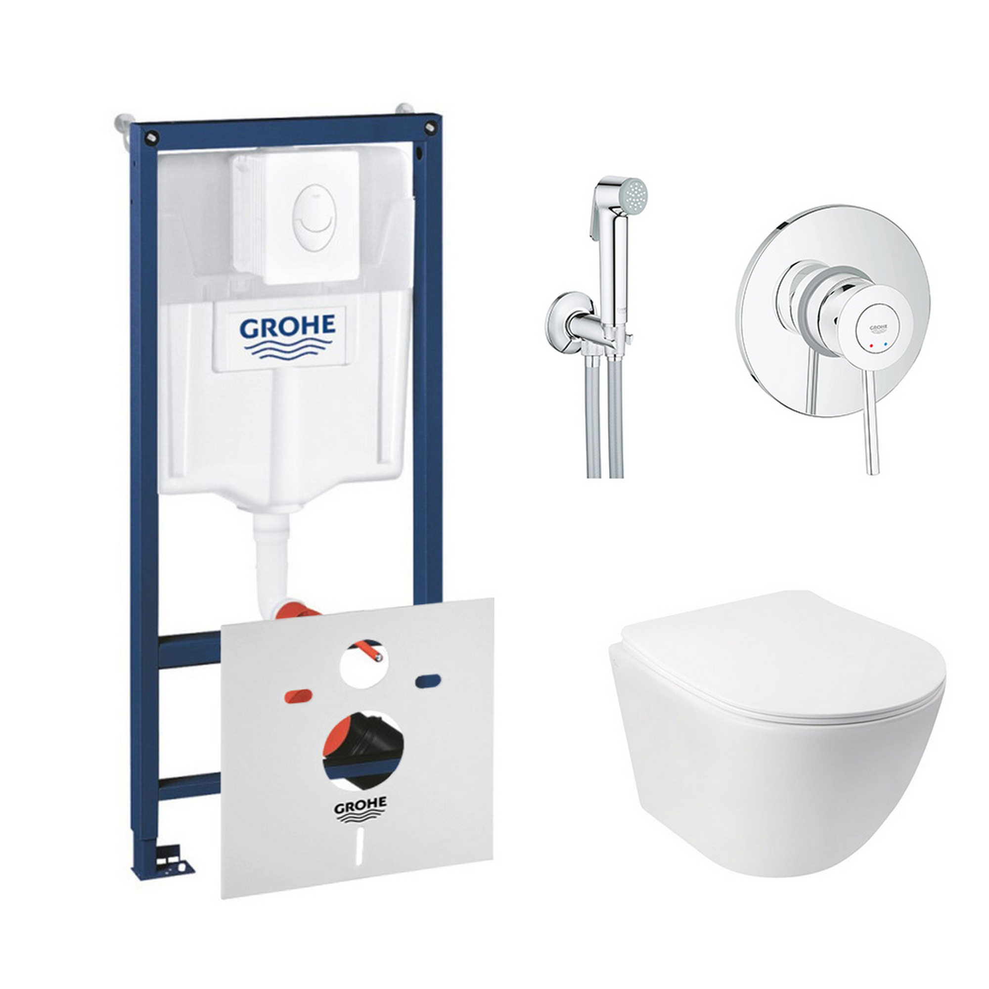 Комплект инсталляция Grohe Rapid SL 38722001 + унитаз с сиденьем Qtap Jay QT07335176W + набор для гигиенического душа со смесителем Grohe BauClassic 2904800S
Комплект инсталляция Grohe Rapid SL 38722001 + унитаз с сиденьем Qtap Jay QT07335176W + набор для гигиенического душа со смесителем Grohe BauClassic 2904800S