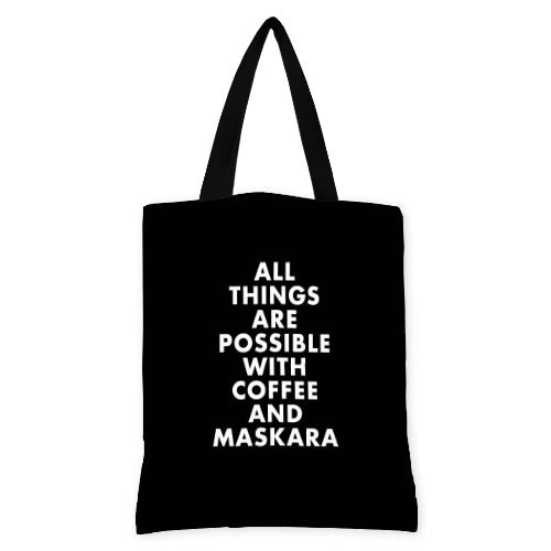 Сумка женская тканевая Presentville All things are possible with coffee and maskara 40x45 см
Сумка женская тканевая Presentville All things are possible with coffee and maskara 40x45 см