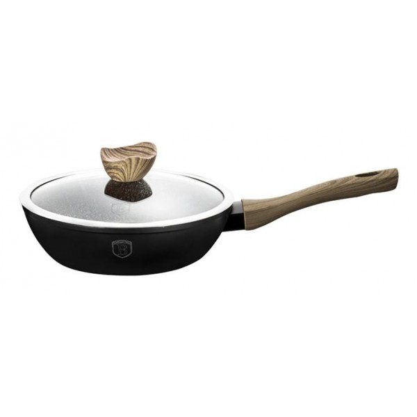 Глубокая сковорода из кованого алюминия Berlinger Haus Ebony Maple Ø24 см (2.3 л) с крышкой, мраморное антипригарное покрытие
Глубокая сковорода из кованого алюминия Berlinger Haus Ebony Maple Ø24 см (2.3 л) с крышкой, мраморное антипригарное покрытие