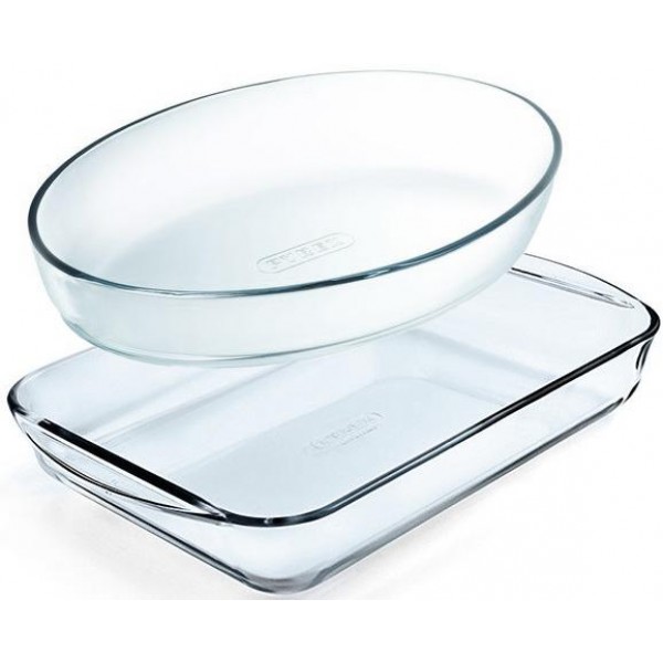 Набор 2 формы для выпечки из жаростойкого стекла Pyrex Essentials 30 х 21 см, 35 х 23 см
Набор 2 формы для выпечки из жаростойкого стекла Pyrex Essentials 30 х 21 см, 35 х 23 см