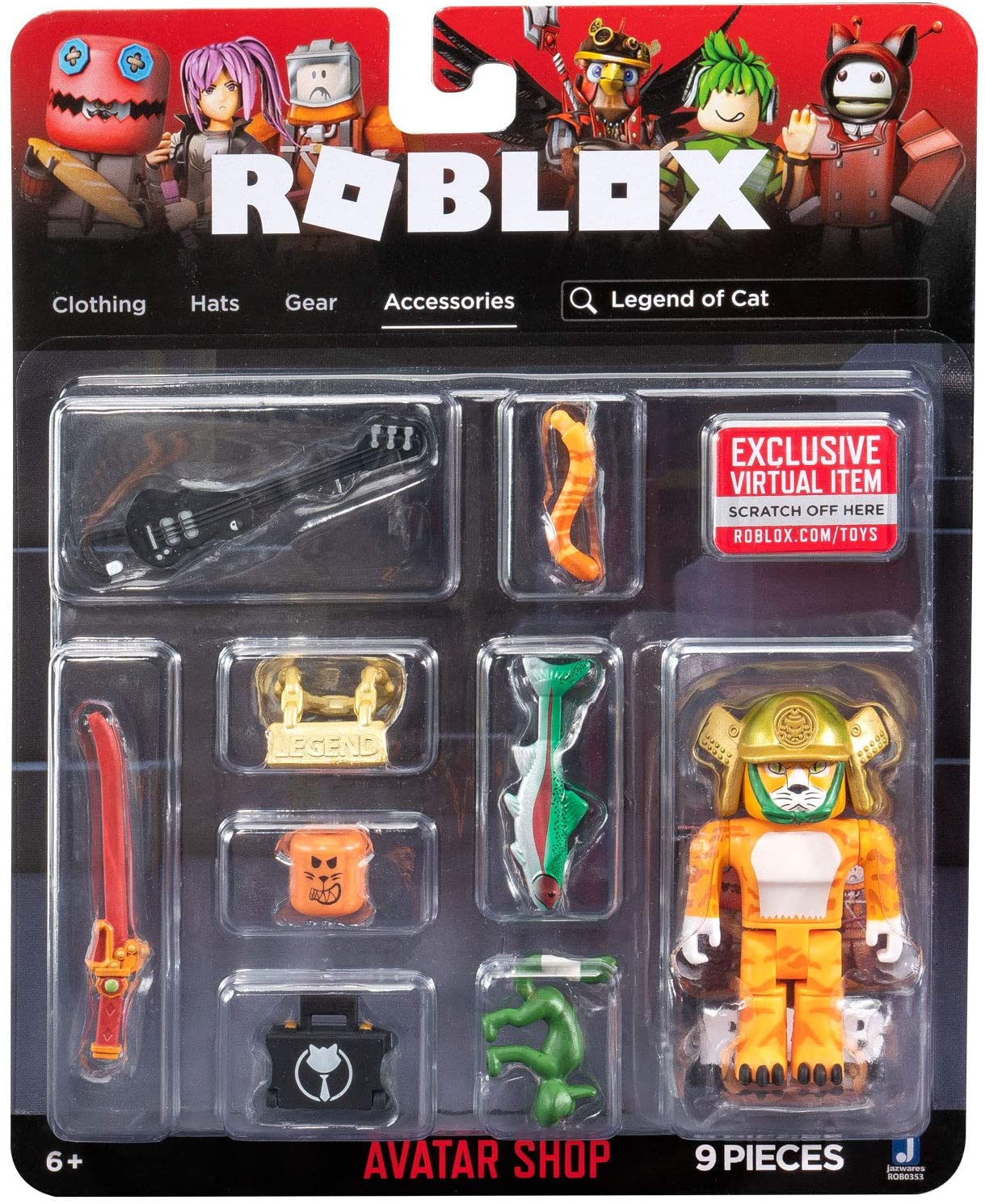Роблокс игровой набор с фигуркой Jazwares Roblox Avatar Shop Legend of Cat (ROB0353)
Роблокс игровой набор с фигуркой Jazwares Roblox Avatar Shop Legend of Cat (ROB0353)