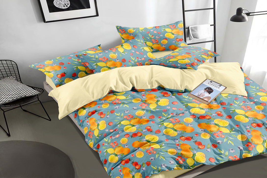 Двуспальный двусторонний комплект постельного белья евро 200*220 Сатин Люкс TM КРИСПОЛ Украина 
Двуспальный двусторонний комплект постельного белья евро 200*220 Сатин Люкс TM КРИСПОЛ Украина