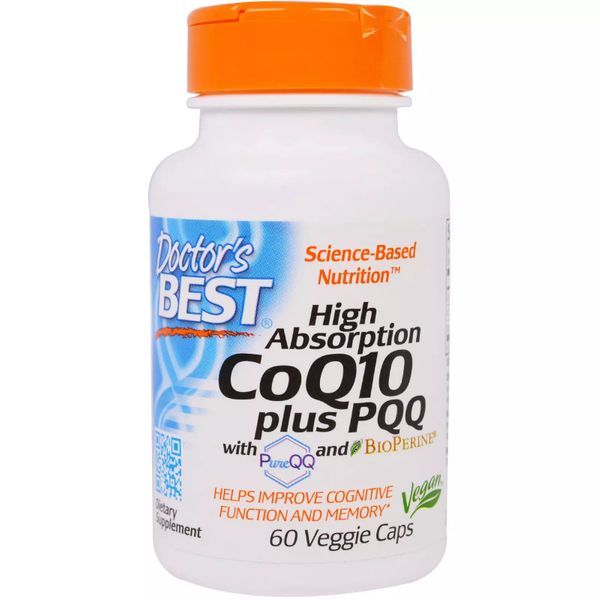 Коензим Q10 високої абсорбації + PQQ BioPerine Doctor's Best 100 мг 60 капсул (DB150)
Коензим Q10 високої абсорбації + PQQ BioPerine Doctor's Best 100 мг 60 капсул (DB150)