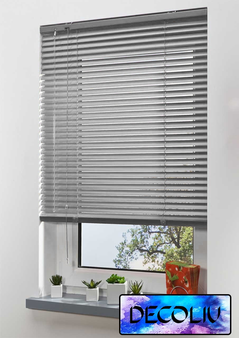 Жалюзи DECOLIV Горизонтальные алюминиевые серебристый матовый код 479 100*130см
Жалюзи DECOLIV Горизонтальные алюминиевые серебристый матовый код 479 100*130см