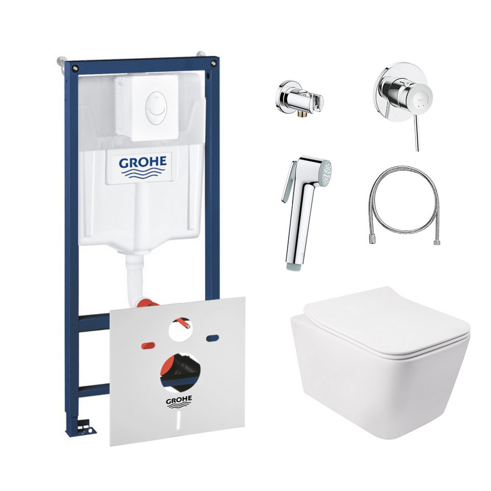 Комплект инсталляция Grohe Rapid SL 38722001 + унитаз с сиденьем Qtap Crow QT05335170W + набор для гигиенического душа со смесителем Grohe BauClassic 111048
Комплект инсталляция Grohe Rapid SL 38722001 + унитаз с сиденьем Qtap Crow QT05335170W + набор для гигиенического душа со смесителем Grohe BauClassic 111048
