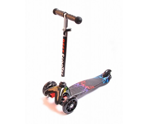 Самокат трехколесный Scooter Mini Best Print, с рисунком, со светящимися колесами, Молния
Самокат трехколесный Scooter Mini Best Print, с рисунком, со светящимися колесами, Молния