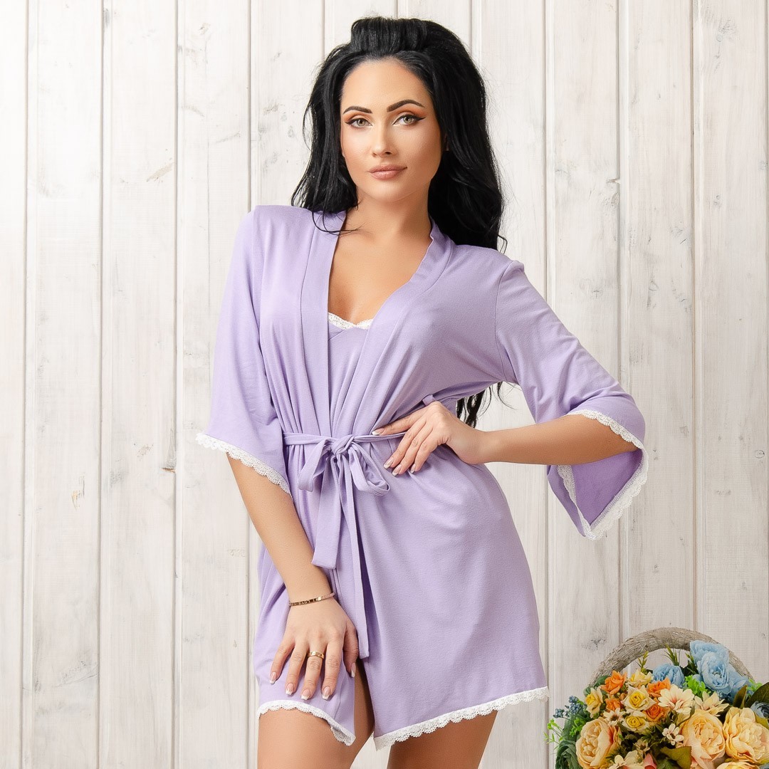 Халат короткий трикотажный New Fashion SKV-150lilac, Халат короткий трикотажный New Fashion SKV-150lilac 46-48
Халат короткий трикотажный New Fashion SKV-150lilac, Халат короткий трикотажный New Fashion SKV-150lilac 46-48
