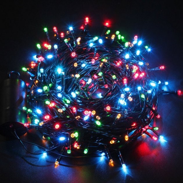 Светодиодная гирлянда новогодняя 500 LED 32м цвет ламп разноцветный микс, черный провод RD 7137
Светодиодная гирлянда новогодняя 500 LED 32м цвет ламп разноцветный микс, черный провод RD 7137