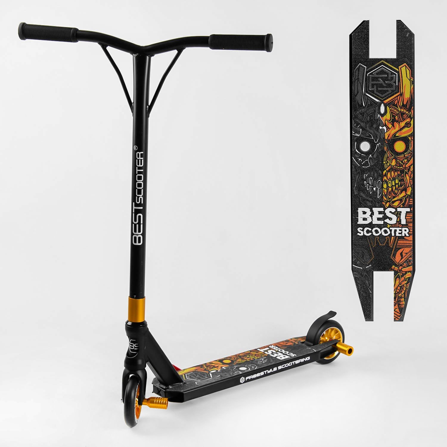 Самокат трюковый 51738 Best Scooter (1) HIC-система, ПЕГИ, алюминиевый диск и дека, колёса PU, d=110мм
Самокат трюковый 51738 Best Scooter (1) HIC-система, ПЕГИ, алюминиевый диск и дека, колёса PU, d=110мм