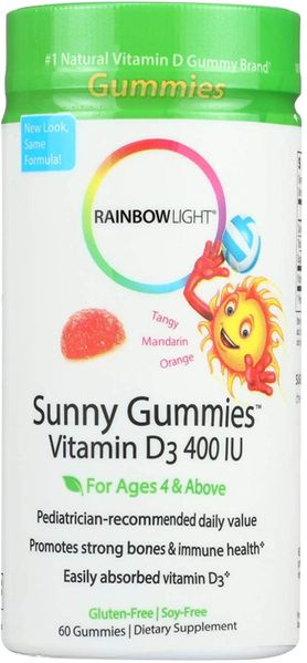 Витамин D3 Sunny Gummies Vitamin D3 Rainbow Light 400 МЕ мандарин 60 жевательных конфет (RL057)
Витамин D3 Sunny Gummies Vitamin D3 Rainbow Light 400 МЕ мандарин 60 жевательных конфет (RL057)