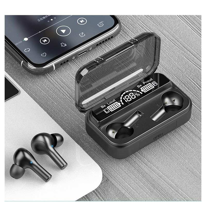 Беспроводные наушники с микрофоном Bluetooth наушники в кейсе TWS BTH-278 Черный 
Беспроводные наушники с микрофоном Bluetooth наушники в кейсе TWS BTH-278 Черный