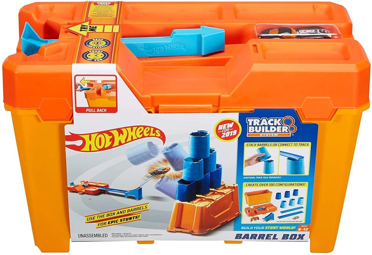 Автомобильный трек Hot Wheels Строительная коробка для трюков Хот Вилc Track Builder Barrel Box Original
Автомобильный трек Hot Wheels Строительная коробка для трюков Хот Вилc Track Builder Barrel Box Original