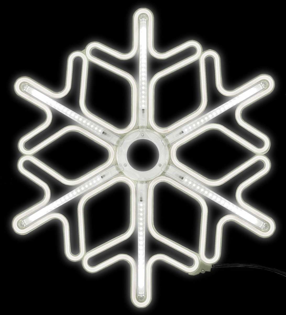 Новогодняя уличная неоновая снежинка 60х60 см падающая LED капля от сети холодная белая
Новогодняя уличная неоновая снежинка 60х60 см падающая LED капля от сети холодная белая