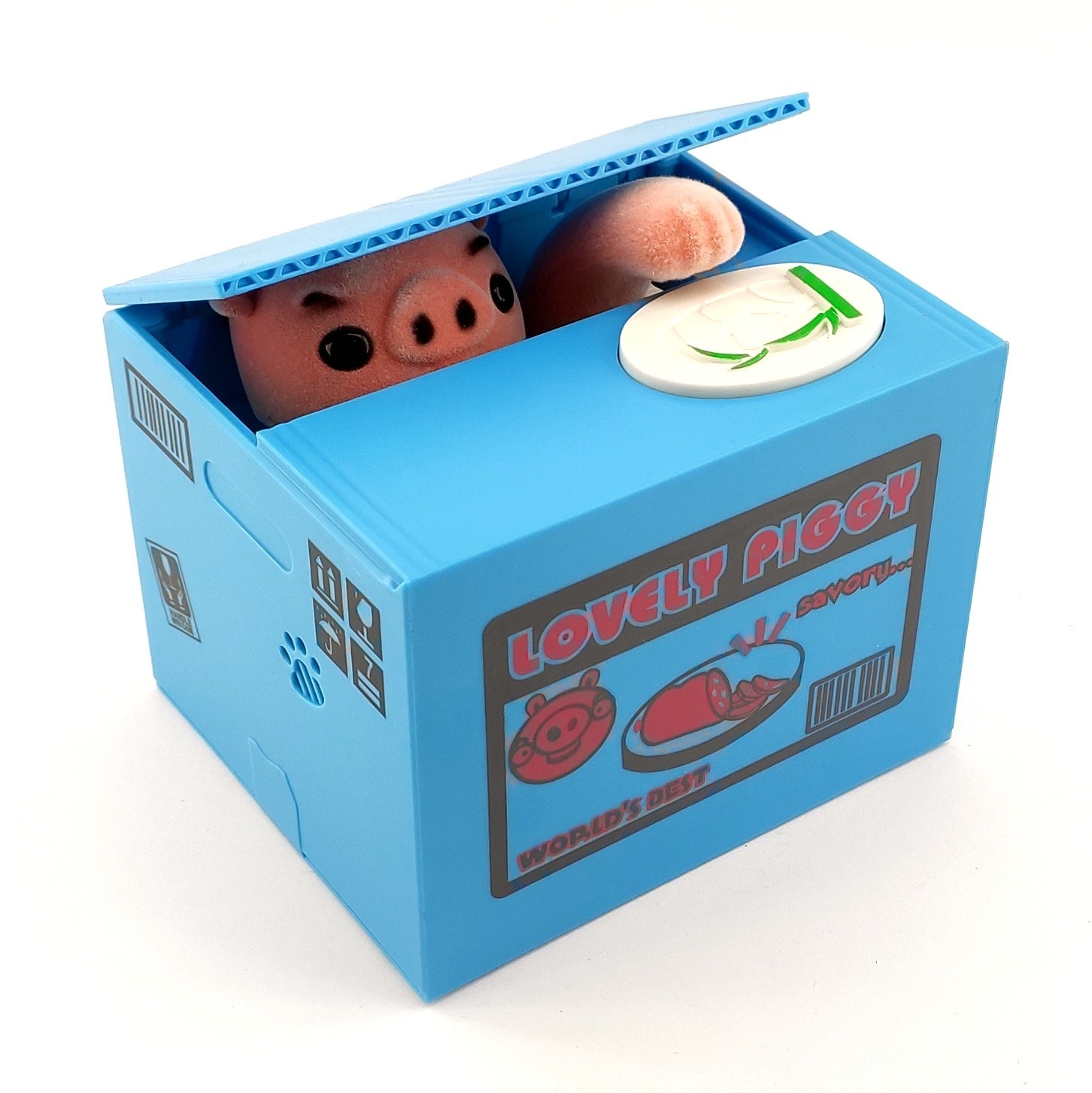 Интерактивная копилка Mischief Saving Box Свинка Воришка синий 12х9х10см (29756A)
Интерактивная копилка Mischief Saving Box Свинка Воришка синий 12х9х10см (29756A)