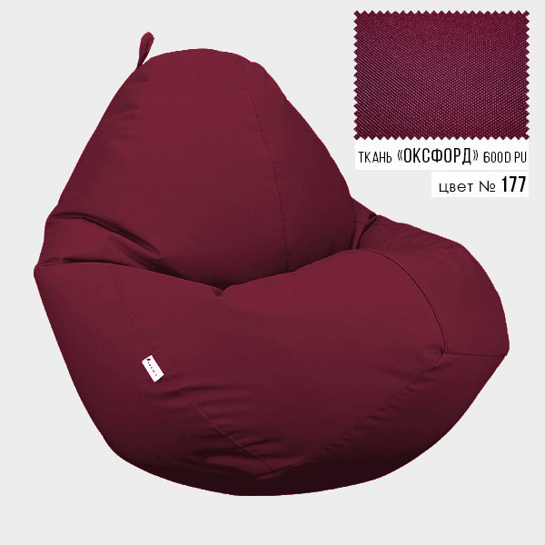 Бескаркасное кресло мешок груша Овал Hifriend XXXL 100x140 Бордовый (Оксфорд 600D PU)
Бескаркасное кресло мешок груша Овал Hifriend XXXL 100x140 Бордовый (Оксфорд 600D PU)