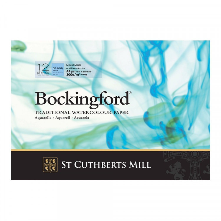 Блок для акварелі Bockingford А4, 300г/м2, 12л, білий, St. Cuthberts Mill 100% целюлозаT4713000101DQ
Блок для акварелі Bockingford А4, 300г/м2, 12л, білий, St. Cuthberts Mill 100% целюлозаT4713000101DQ