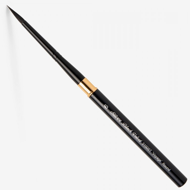 Кисть SILVER BRUSH VOYAGE BLACK VELVET SQUIRREL & RISSLON BRUSH 3100ST кругла №6
Кисть SILVER BRUSH VOYAGE BLACK VELVET SQUIRREL & RISSLON BRUSH 3100ST кругла №6