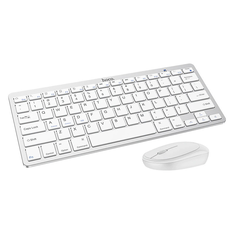 Беспроводная клавиатура и мышь Hoco DI05 для пк и планшетов iPad & Tab S White (DI05W)
Беспроводная клавиатура и мышь Hoco DI05 для пк и планшетов iPad & Tab S White (DI05W)