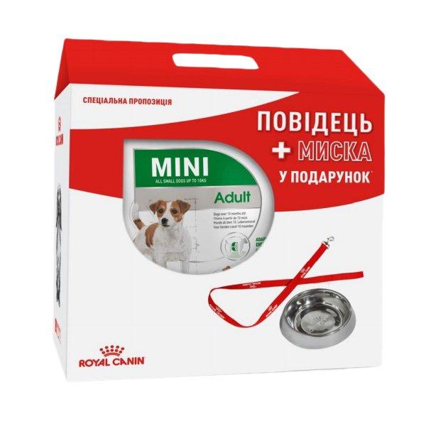 Сухой корм Royal Canin Mini Adult 2кг Миска и поводок в подарок 
Сухой корм Royal Canin Mini Adult 2кг Миска и поводок в подарок