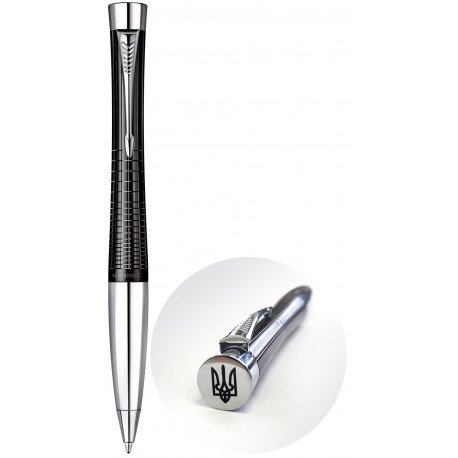 Ручка шариковая Parker URBAN Premium Ebony Metal Chiselled BP Трезубец на торце 21 232Ч_TR
Ручка шариковая Parker URBAN Premium Ebony Metal Chiselled BP Трезубец на торце 21 232Ч_TR