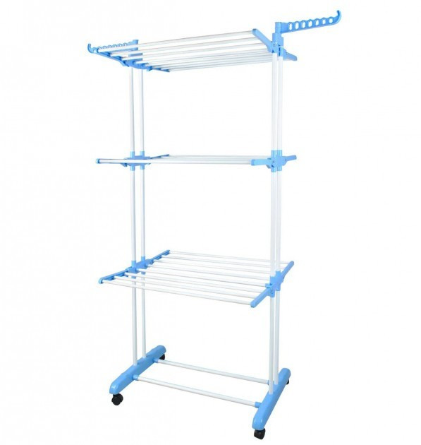 Универсальна складная напольная сушилка для белья, для дома 3 Tiers Garment rack многофункциональная вертикальная cушка
Универсальна складная напольная сушилка для белья, для дома 3 Tiers Garment rack многофункциональная вертикальная cушка