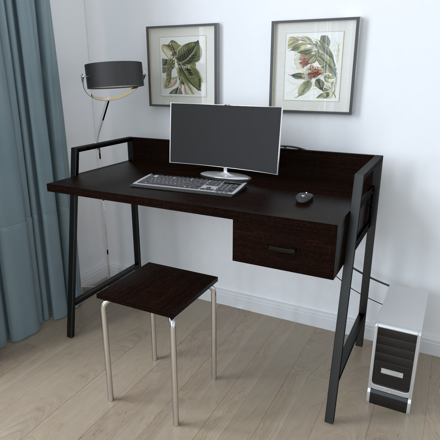 Письменный стол Ferrum-decor Комфорт 750x1000x600 Черный металл ДСП Венге Магия 32 мм
Письменный стол Ferrum-decor Комфорт 750x1000x600 Черный металл ДСП Венге Магия 32 мм