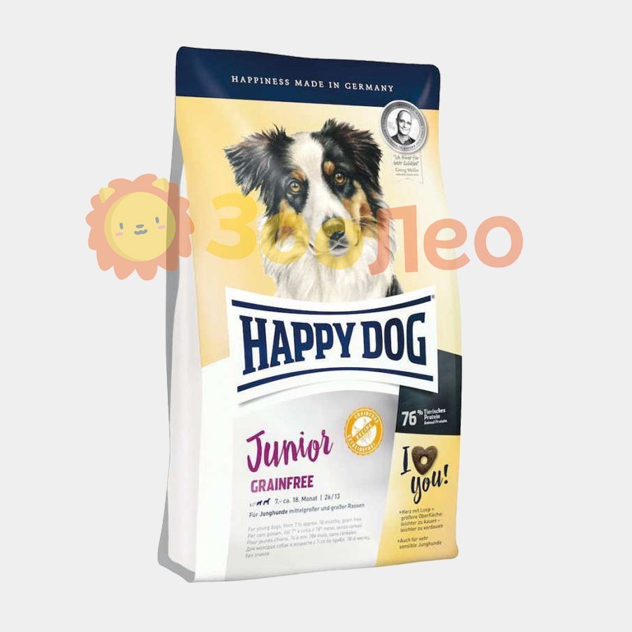 Happy Dog Junior Grainfree - Сухой беззерновой корм с картофелем и домашней птицей для молодых собак с чувствительным пищеварением 10 кг
Happy Dog Junior Grainfree - Сухой беззерновой корм с картофелем и домашней птицей для молодых собак с чувствительным пищеварением 10 кг