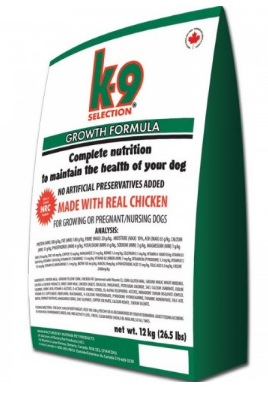 Корм K9 Selection Growth Formula для щенков, беременных и кормящих собак крупных пород 12 кг
Корм K9 Selection Growth Formula для щенков, беременных и кормящих собак крупных пород 12 кг