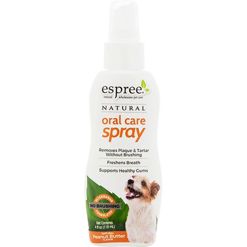 Спрей Espree Oral Care Spray Peanut Butter для ухода за зубами для собак с арахисовым маслом, 118 мл
Спрей Espree Oral Care Spray Peanut Butter для ухода за зубами для собак с арахисовым маслом, 118 мл