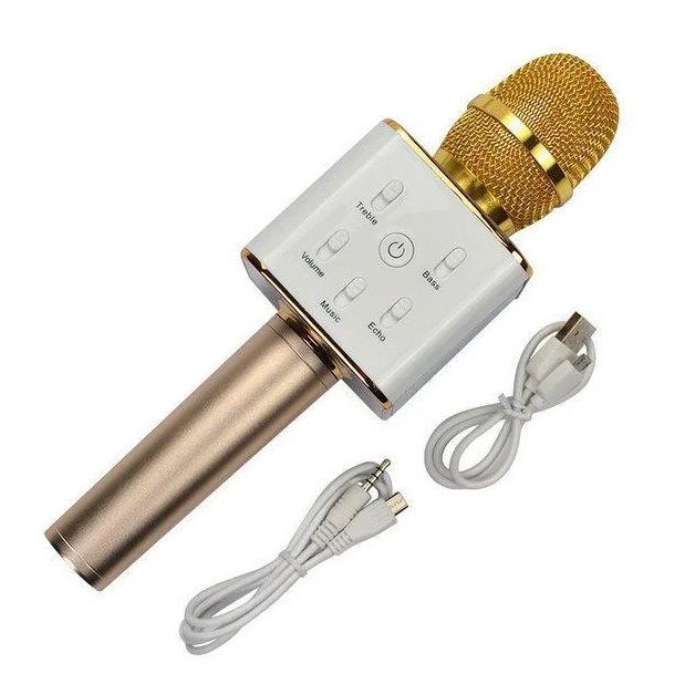 Беспроводной Микрофон для караоке FanMusic Q7 Gold с Bluetooth и колонкой Original Золотой
Беспроводной Микрофон для караоке FanMusic Q7 Gold с Bluetooth и колонкой Original Золотой