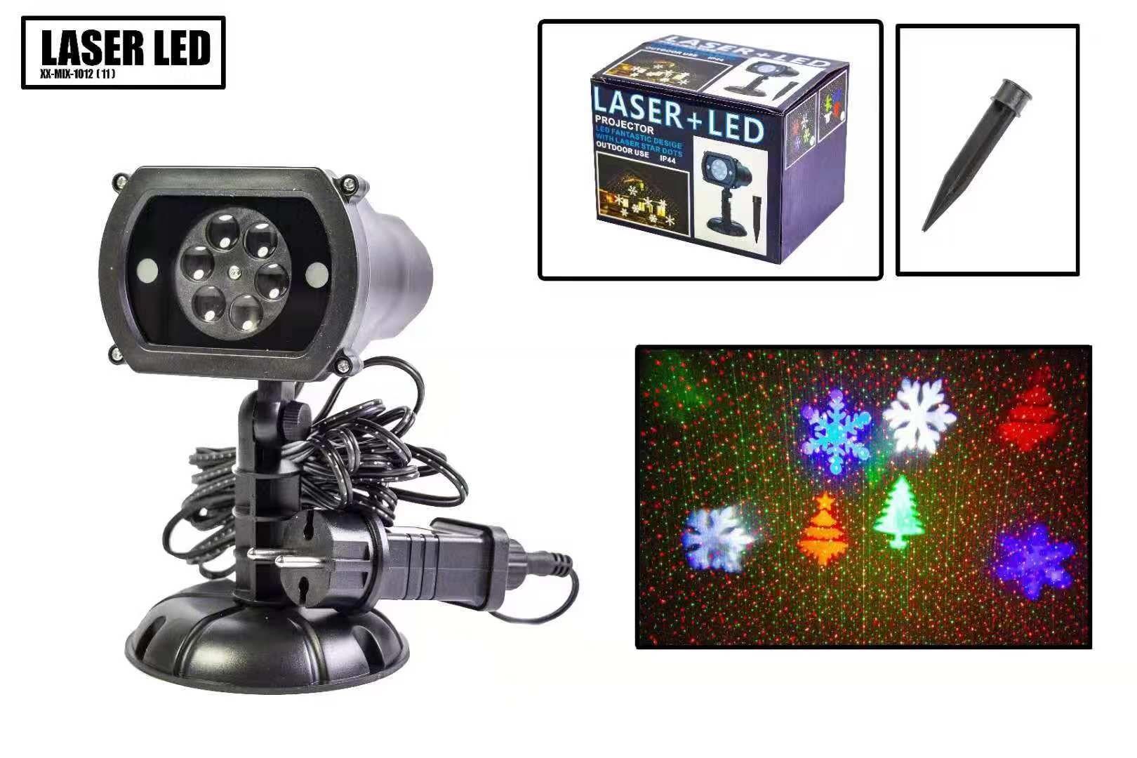 Новогодний лазерный проектор для улицы и помещения с ДУ L-X-Laser XX-MIX-1012(11)
Новогодний лазерный проектор для улицы и помещения с ДУ L-X-Laser XX-MIX-1012(11)