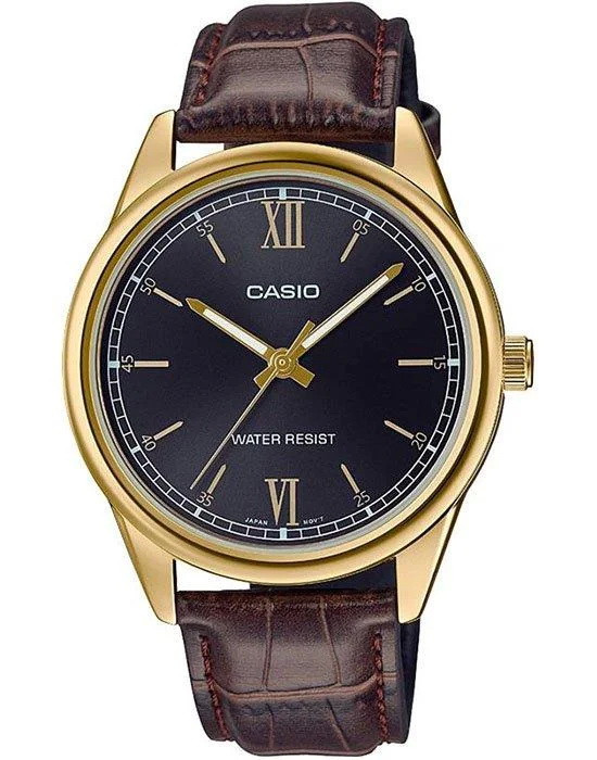 Мужские часы с кварцевым механизмом оригинальные Casio MTP-V005GL-1B2UDF с кожаным ремешком
Мужские часы с кварцевым механизмом оригинальные Casio MTP-V005GL-1B2UDF с кожаным ремешком